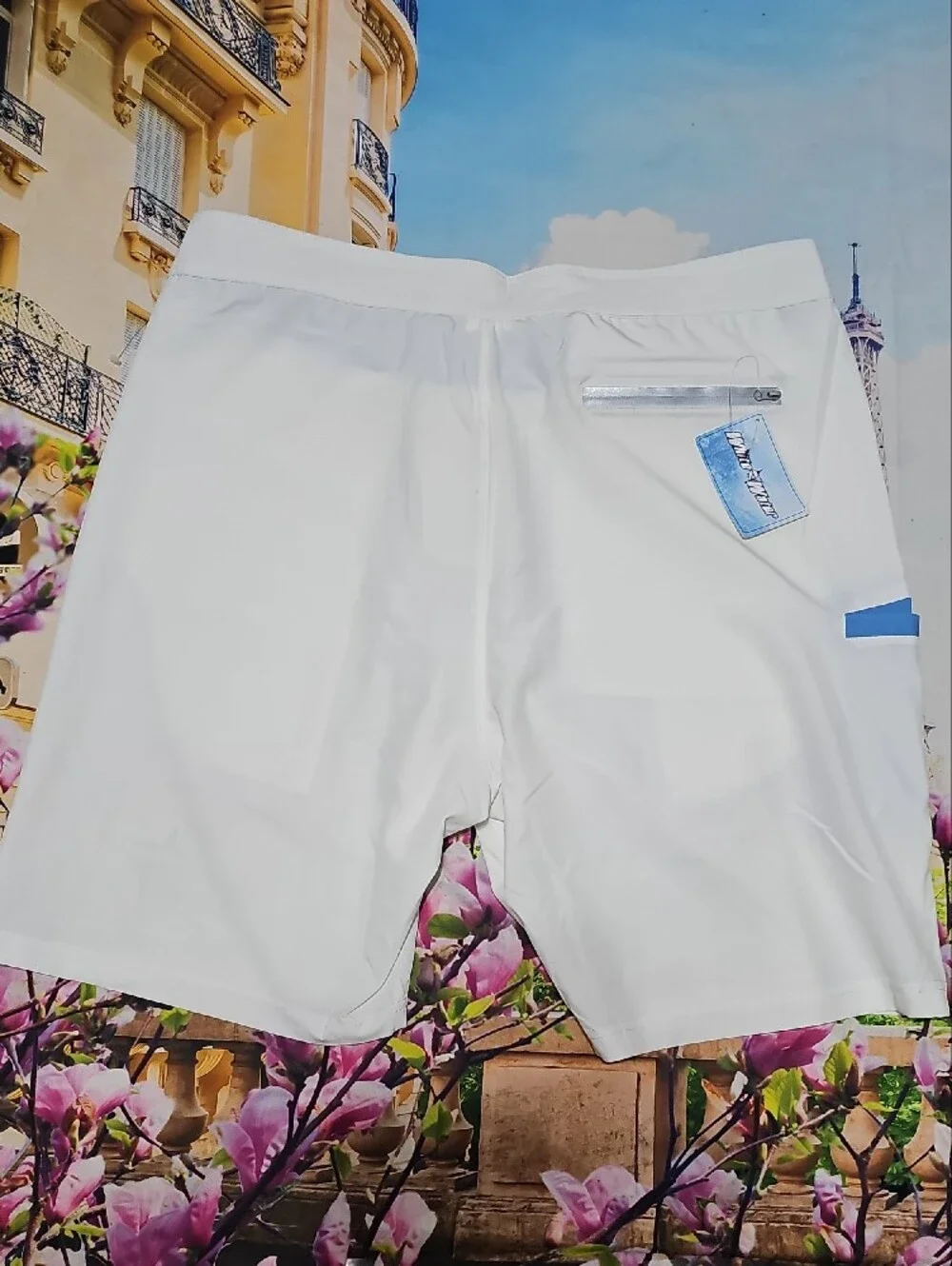 White Water Swim Board Shorts with Blue Trim Size 36 New